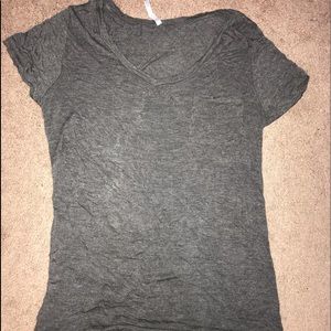 Gray T-Shirt W/ Pocket